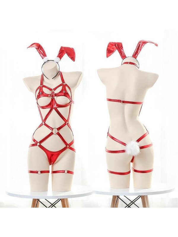 Sexy roleplay konijn lingerie set