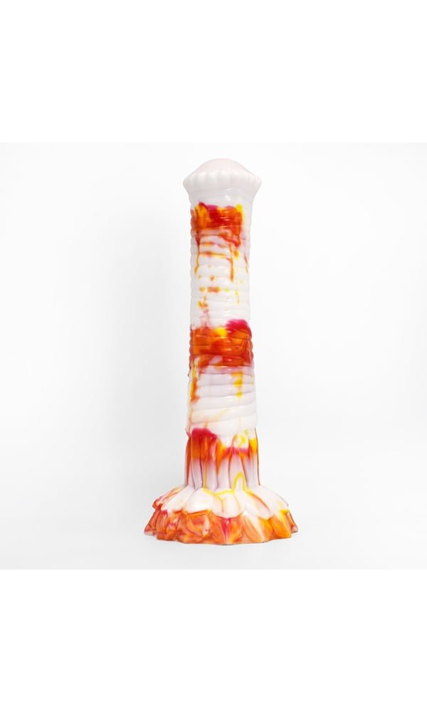 Paarden Dildo Srepnia (wit/rood/geel)