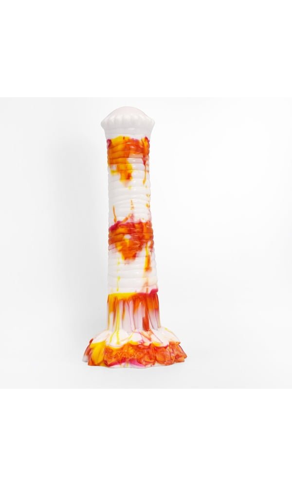 Paarden Dildo Srepnia (wit/rood/geel)